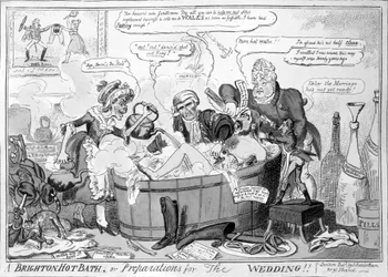 Un bagno caldo a Brighton, o preparativi per il matrimonio, 1816